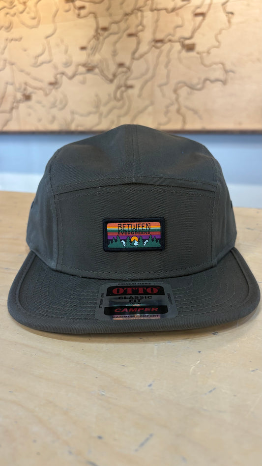 Between Evergreens 5 Panel Hat